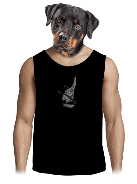 Rocky férfi trikó Black