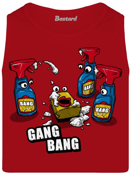 Gang bang férfi trikó Red