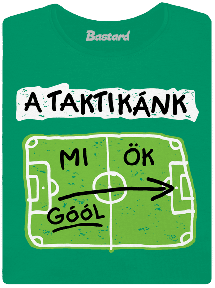A futballtaktikánk női póló Kelly Green Mal