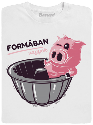 Formában férfi póló White