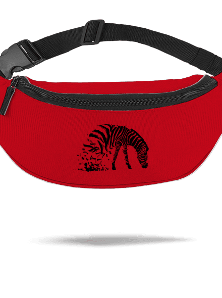 Zebra szerelem övtáska Red