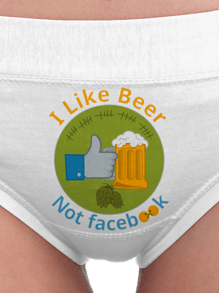 I like beer női bugyik White