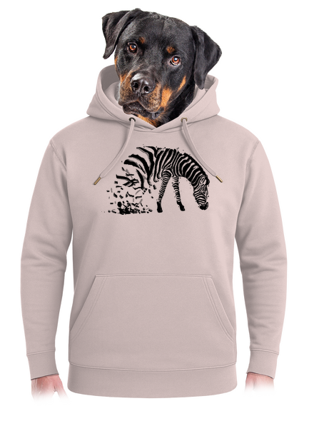 Zebra szerelem unisex prémium pulóver Rose Chalk