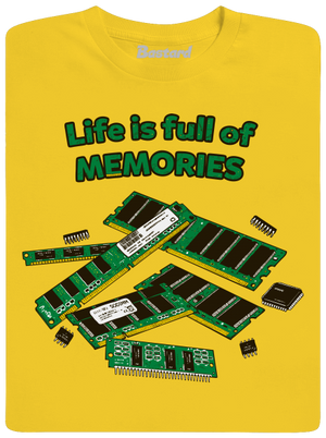 Memóriában tárolva férfi póló Gold