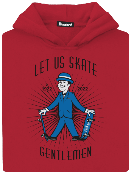 Let us skate gyerek kenguruzsebes pulóver Fire Red