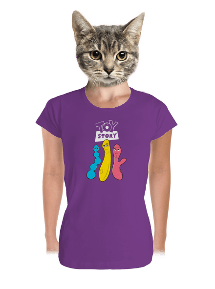 Játékháború prémium női póló Purple