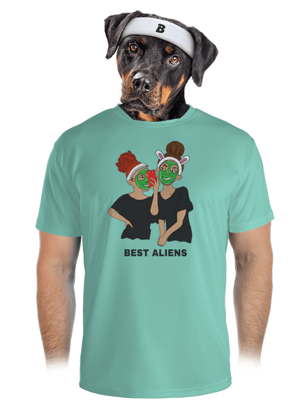 Best aliens férfi sportpóló Mint Mal