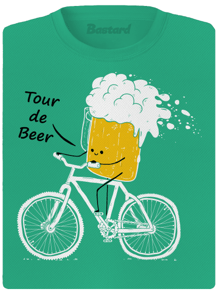 Tour de beer női sportpóló Mint Mal