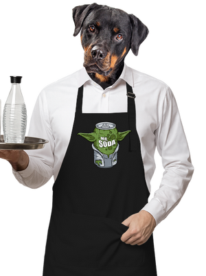 Mr. Szóda kötény Black