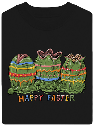 Happy easter unisex crewneck Black