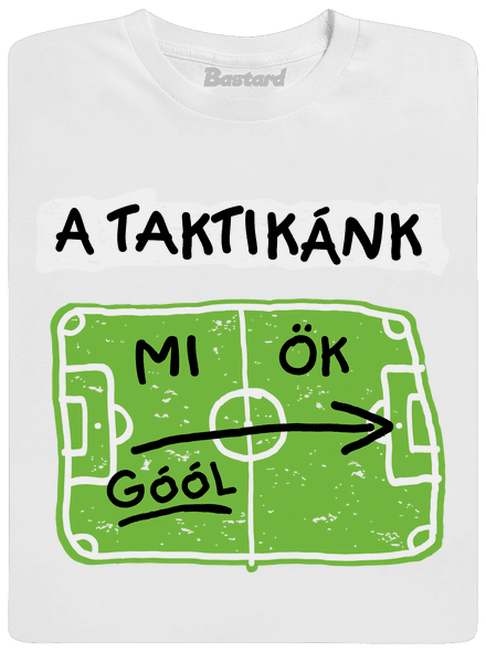 A futballtaktikánk férfi hosszú ujjú póló White