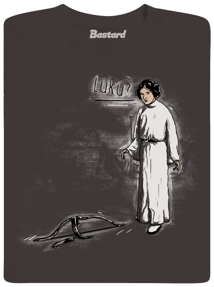 Luke és Leia férfi hosszú ujjú póló Bear Brown