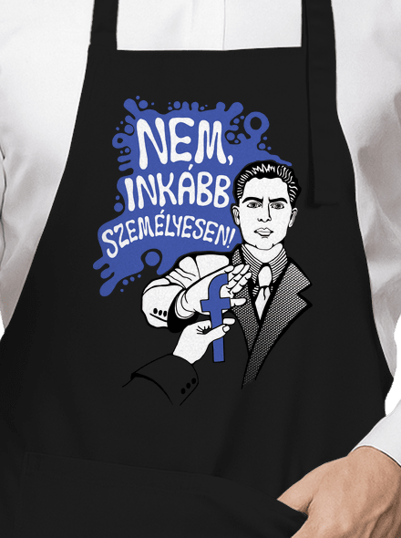 Inkább személyesen kötény Black