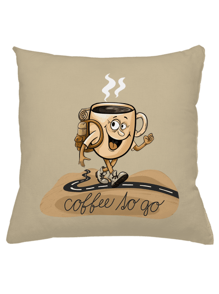 Coffee to go párna Beige