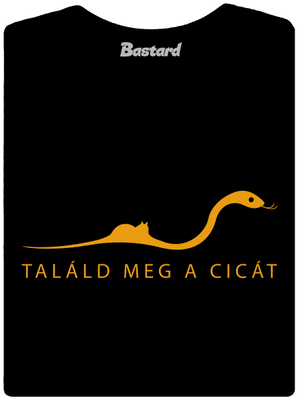 Találd meg a cicát prémium női póló Black