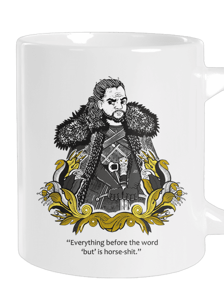 Jon Snow nagy bögre White