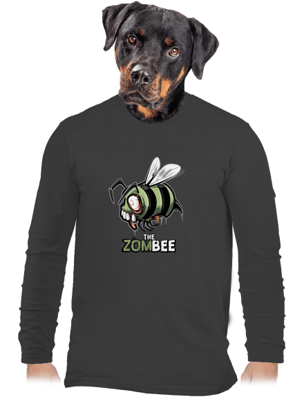 ZomBee férfi hosszú ujjú póló Dark Grey