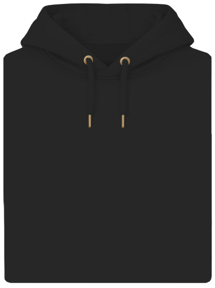 Nyomtatás nélkül unisex prémium pulóver Dark Black