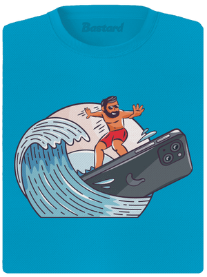 Szörfös vagyok női sportpóló Blue Atol