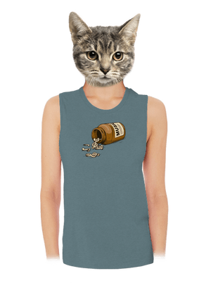 Music Pills női bővített trikó Heather Deep Teal