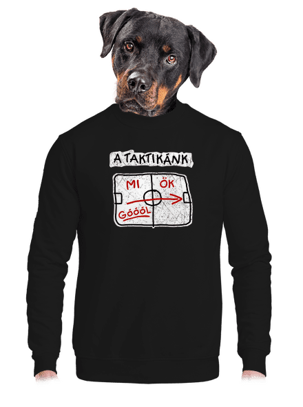A taktikánk unisex crewneck Black
