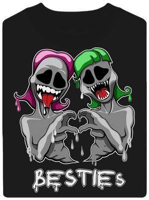 Besties unisex crewneck Black