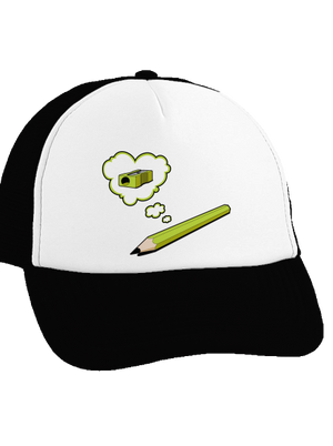 Ceruza és hegyező teherautós sapka Black cap