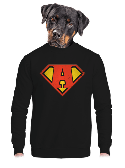 Szuperhős vagyok unisex crewneck Black