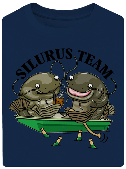 Silurus team unisex túlméretezett póló Midnight Blue