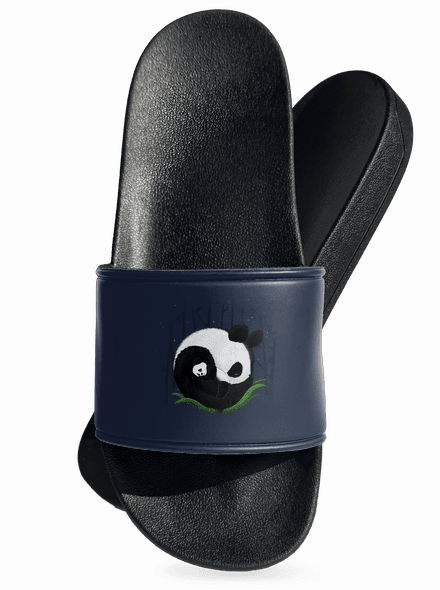 Két alvó panda papucs Navy