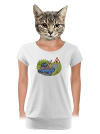 női póló elasztikus alsó szegéllyel