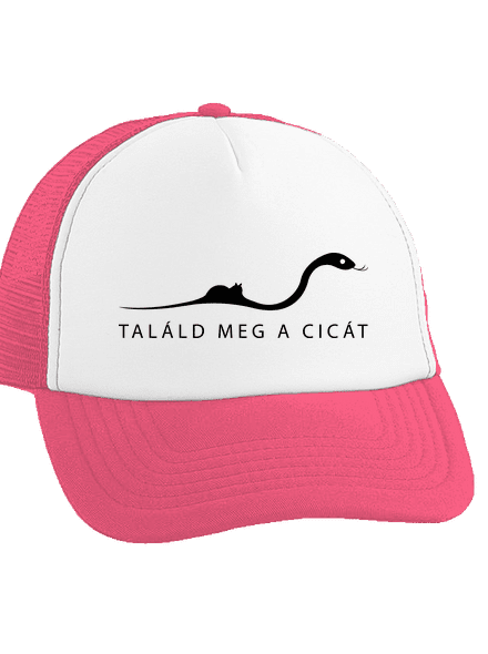 Találd meg a cicát teherautós sapka Fluorescent Pink cap