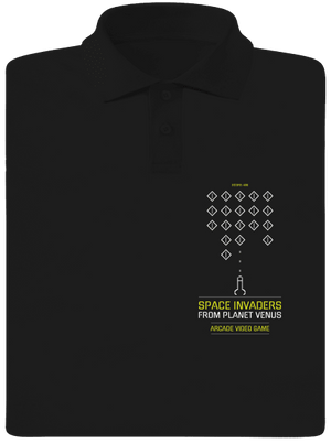 Space Invaders férfi pólóingek Black