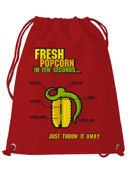 Popcorn grenade hátizsák Red Mal