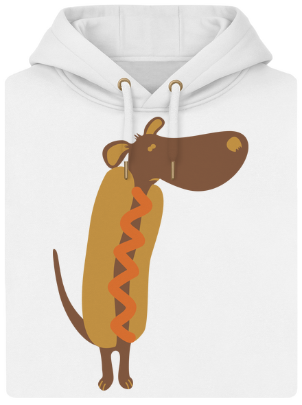 Hot dog unisex prémium pulóver Snowwhite