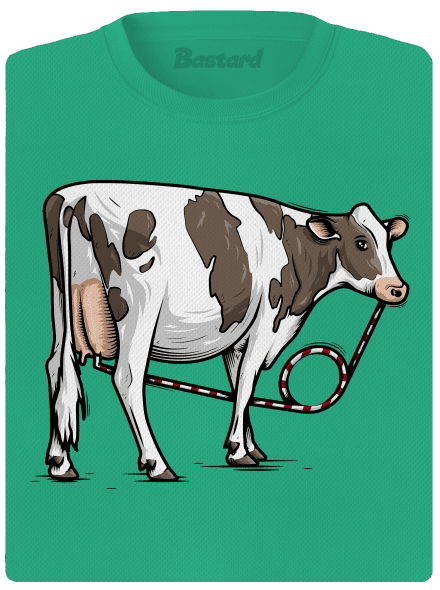 Cow drink női sportpóló Mint Mal