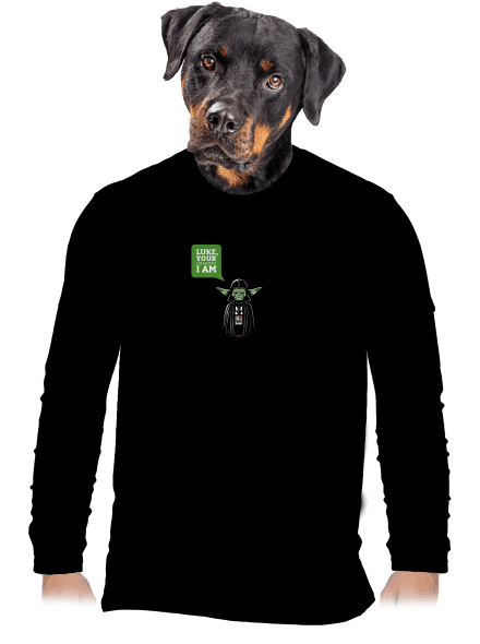 Mr. Yoda: Your grandpa I am férfi hosszú ujjú póló Black