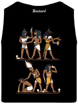 Egyiptomi parti férfi trikó Black