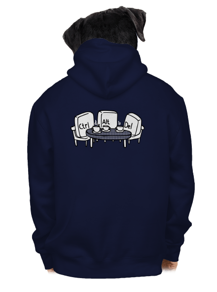 Elválaszthatatlan haverok cipzáras férfi pulóver Navy