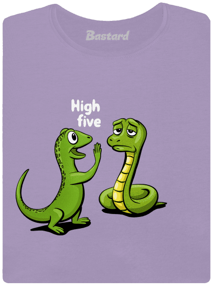 High Five női póló elasztikus alsó szegéllyel Lavender
