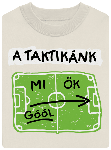 A futballtaktikánk unisex crewneck Off White
