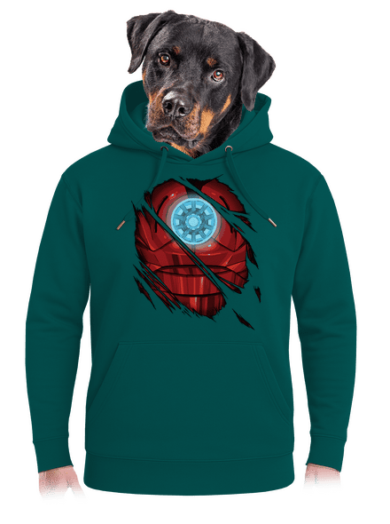 Ironman unisex prémium pulóver Emerald Green