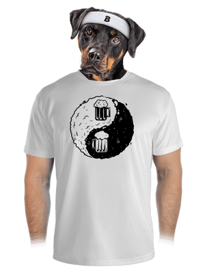 Jin Jang sör férfi sportpóló White