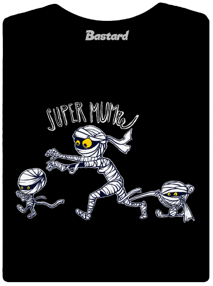 Super mumie prémium női póló Black