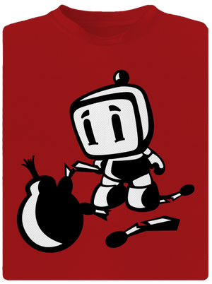 Bomberman férfi sportpóló Red Mal