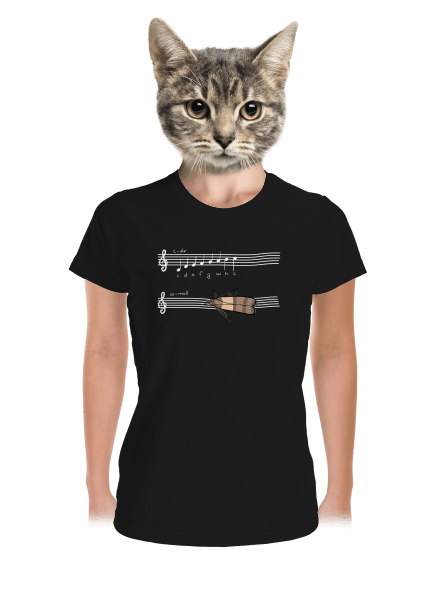 A - moll női sportpóló Black