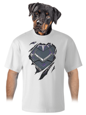 Panther inside unisex túlméretezett póló White