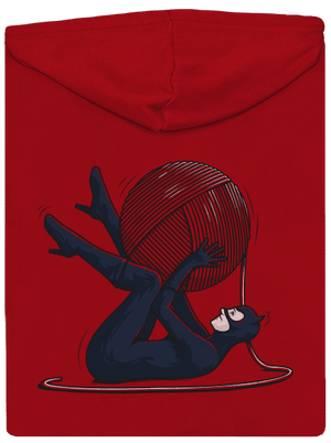 Catwoman cipzáras férfi pulóver Red