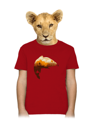 Halfogás gyerek póló Red