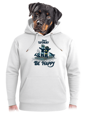 Don't worry unisex prémium pulóver Snowwhite